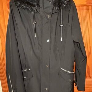 DKNY Quilted Black Jacket XL